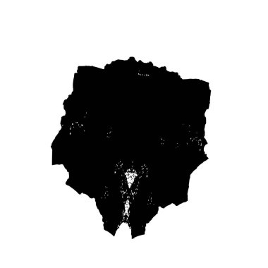 grunge noktası, beyaz arkaplanda soyut tasarım ögesi, vektör illüstrasyonu