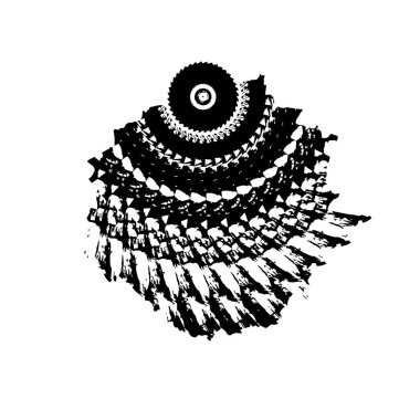 tek renkli grunge desenli arka plan vektör çizimi 