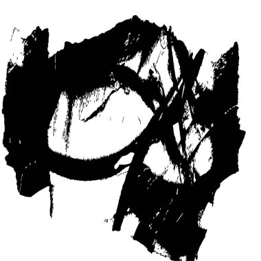 Siyah grafik renk yamaları fırça darbeleri arka plan tasarım ögesini etkiler