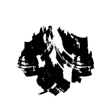 Siyah grafik renk yamaları fırça darbeleri arka plan tasarım ögesini etkiler