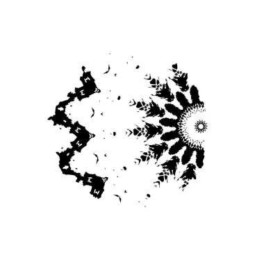 Siyah grafik renk yamaları fırça darbeleri arka plan tasarım ögesini etkiler