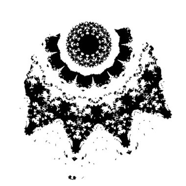 Siyah grafik renk yamaları fırça darbeleri arka plan tasarım ögesini etkiler