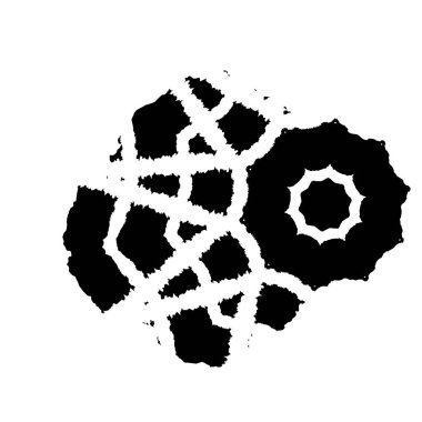 Siyah grafik renk yamaları fırça darbeleri arka plan tasarım ögesini etkiler