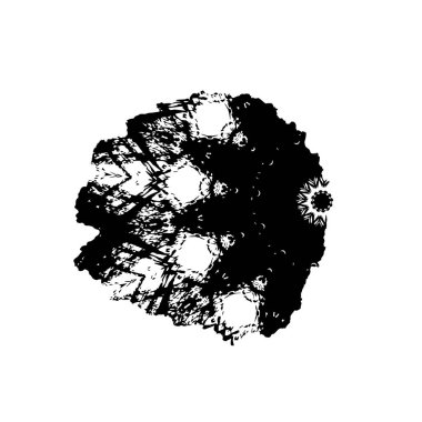 Sıkıntılı fırça darbesi. Vektör illüstrasyonu, eps