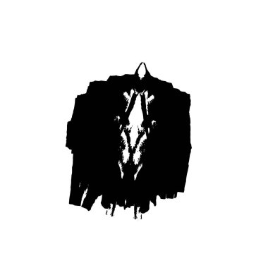 Sıkıntılı fırça darbesi. Vektör illüstrasyonu, eps