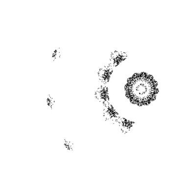 Sıkıntılı fırça darbesi. Vektör illüstrasyonu, eps