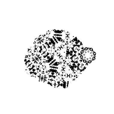 Sıkıntılı fırça darbesi. Vektör illüstrasyonu, eps