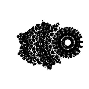 Sıkıntılı fırça darbesi. Vektör illüstrasyonu, eps