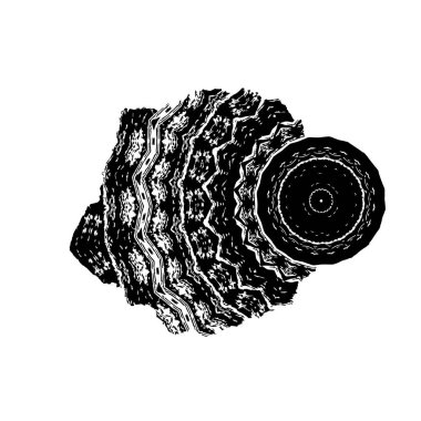 Sıkıntılı fırça darbesi. Vektör illüstrasyonu, eps