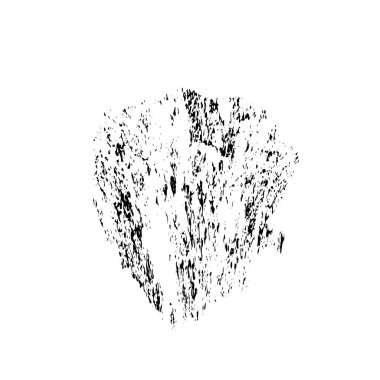 grunge noktası, beyaz arkaplanda soyut tasarım ögesi, vektör illüstrasyonu