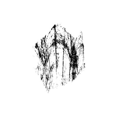 siyah mürekkep fırçası vuruşu. Grunge boya lekelerinin bir örneği. grunge toz lekesi tasarımının vektör çizimi.