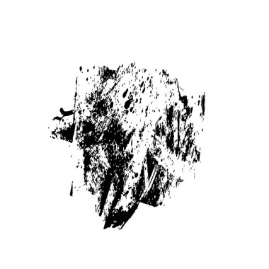 siyah mürekkep fırçası vuruşu. Grunge boya lekelerinin bir örneği. grunge toz lekesi tasarımının vektör çizimi.