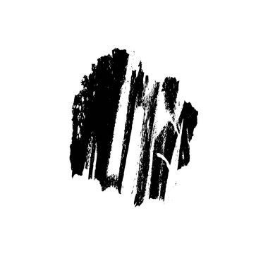 siyah mürekkep fırçası vuruşu. Grunge boya lekelerinin bir örneği. grunge toz lekesi tasarımının vektör çizimi.