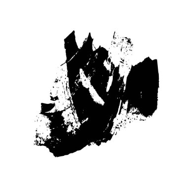 siyah mürekkep fırçası vuruşu. Grunge boya lekelerinin bir örneği. grunge toz lekesi tasarımının vektör çizimi.
