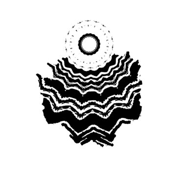 siyah mürekkep fırçası vuruşu. Grunge boya lekelerinin bir örneği. grunge toz lekesi tasarımının vektör çizimi.