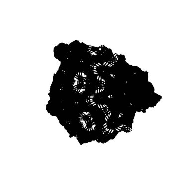 siyah mürekkep fırçası vuruşu. Grunge boya lekelerinin bir örneği. grunge toz lekesi tasarımının vektör çizimi.