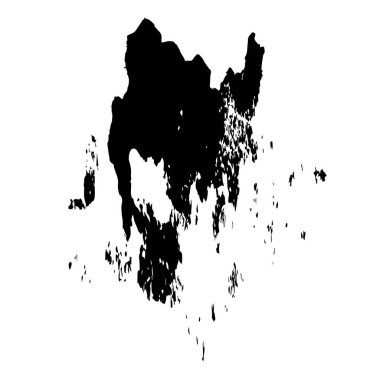 siyah mürekkep fırçası vuruşu. Grunge boya lekelerinin bir örneği. grunge toz lekesi tasarımının vektör çizimi.