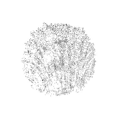 Grunge dokusu siyah beyaz. Soyut nokta izole edildi