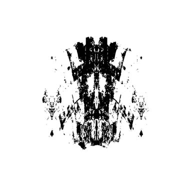 Grunge dokusu siyah beyaz. Soyut nokta izole edildi