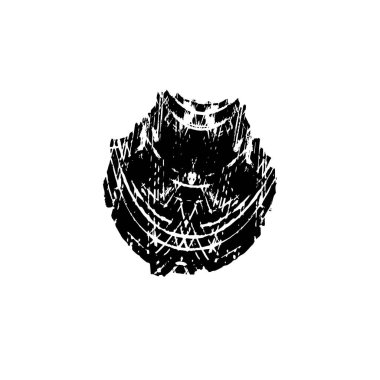 grunge noktası, beyaz arkaplanda soyut tasarım ögesi, vektör illüstrasyonu