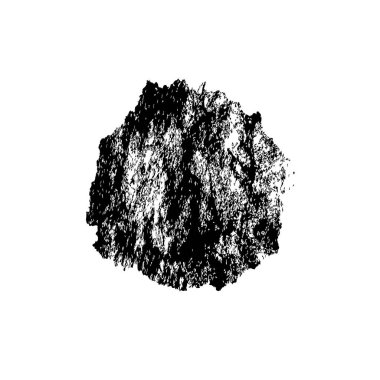 Siyah mürekkep lekesi beyaz arkaplanda izole edildi