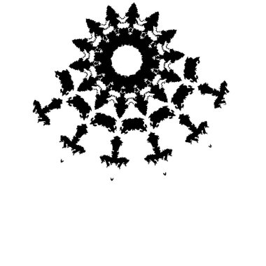 soyut boya fırça darbelerinin siyah ve beyaz vektör arkaplanı