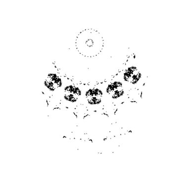 soyut boya fırça darbelerinin siyah ve beyaz vektör arkaplanı