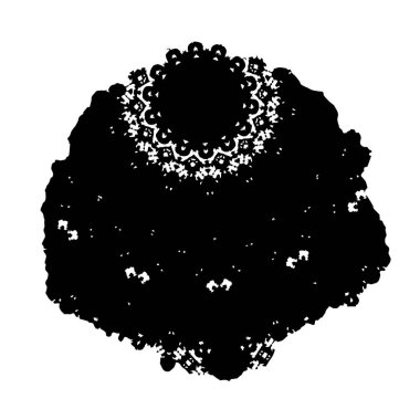 soyut boya fırça darbelerinin siyah ve beyaz vektör arkaplanı