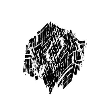 soyut boya fırça darbelerinin siyah ve beyaz vektör arkaplanı