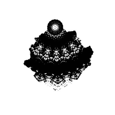 soyut boya fırça darbelerinin siyah ve beyaz vektör arkaplanı