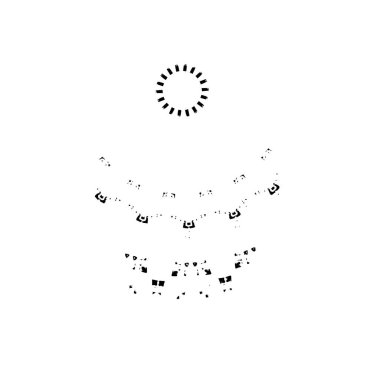 soyut boya fırça darbelerinin siyah ve beyaz vektör arkaplanı