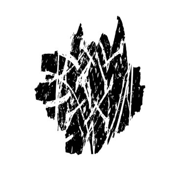 soyut boya fırça darbelerinin siyah ve beyaz vektör arkaplanı