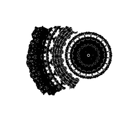 soyut boya fırça darbelerinin siyah ve beyaz vektör arkaplanı