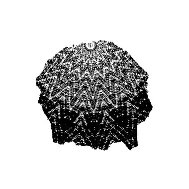 soyut boya fırça darbelerinin siyah ve beyaz vektör arkaplanı