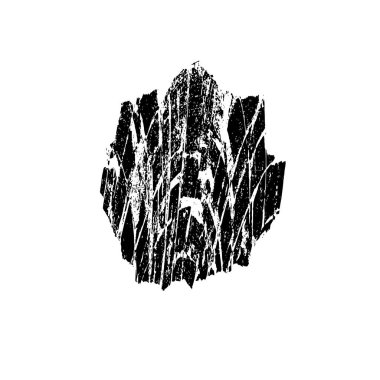 grunge noktası, beyaz arkaplanda soyut tasarım ögesi, vektör illüstrasyonu