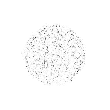 grunge noktası, beyaz arkaplanda soyut tasarım ögesi, vektör illüstrasyonu