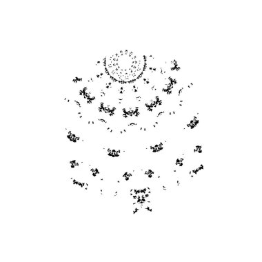 tek renkli grunge desenli arka plan vektör çizimi 