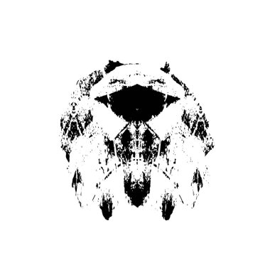 Grunge dokusu siyah beyaz. Soyut nokta izole edildi