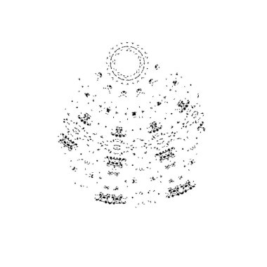 tek renkli grunge desenli arka plan vektör çizimi 