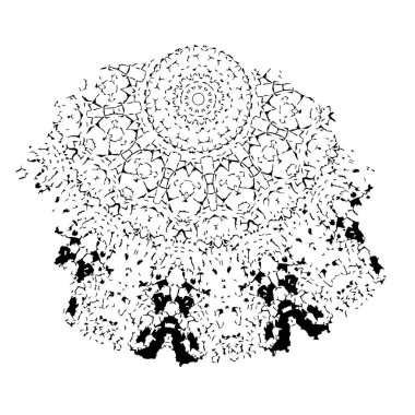 Grange mürekkebi sıçramasının basit bir çizimi