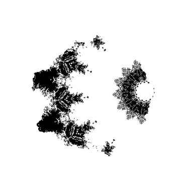 Grange mürekkebi sıçramasının basit bir çizimi