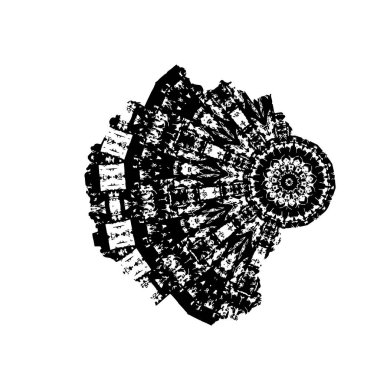 Grange mürekkebi sıçramasının basit bir çizimi