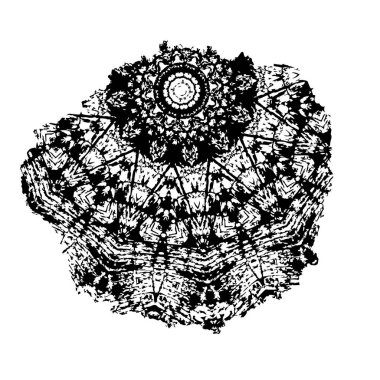 Grange mürekkebi sıçramasının basit bir çizimi