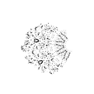 Geometrik şekilli ve daireli soyut arkaplan, vektör