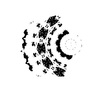 Çizik ve çiziklerle dolu siyah beyaz bir arka plan. Soyut vektör illüstrasyonu.