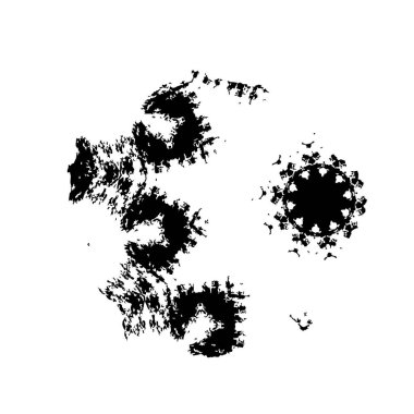 siyah ve beyaz soyut fraktal arkaplan