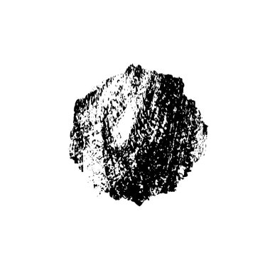 vektör grunge siyah fırça darbesi beyaz arkaplan üzerinde.