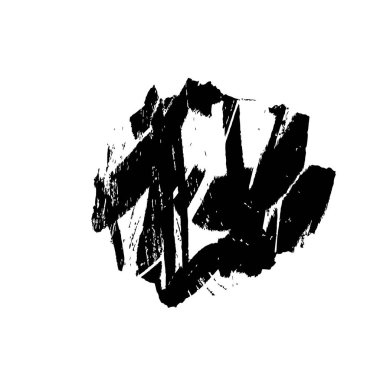 siyah fırça darbesi ve doku. grunge soyut el - boyanmış elementler.