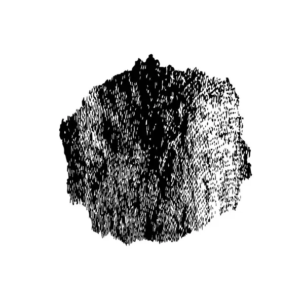 Beyaz arkaplanda soyut tek renkli leke, vektör illüstrasyonu