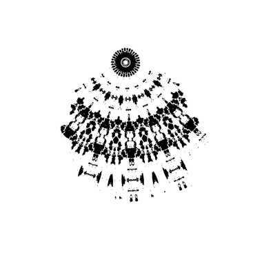 elle çizilmiş etnik desen.